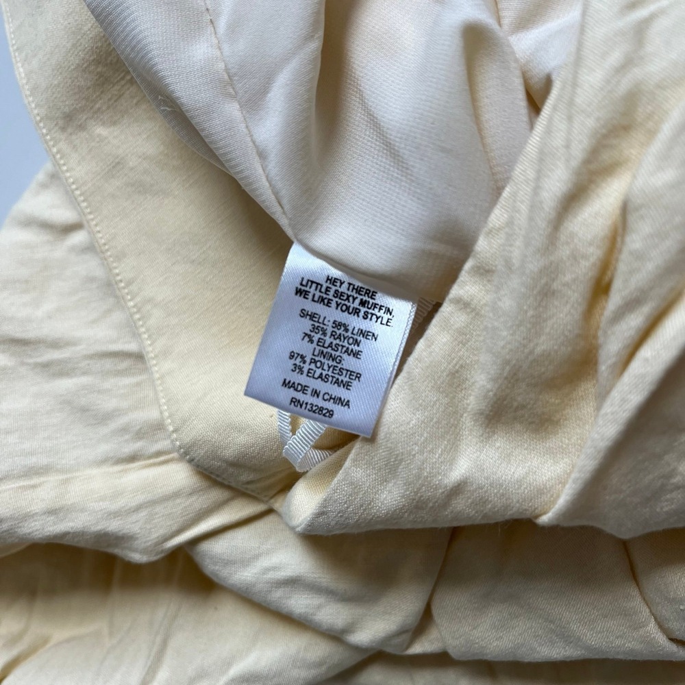 LPA Lucia Maxi Skirt in Banana Creme sz small - Picture 5 of 7